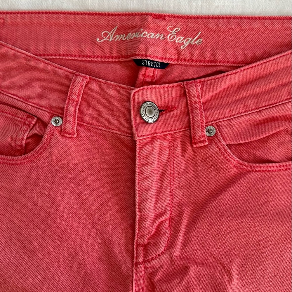 American Eagle Pink Skinny Jeans